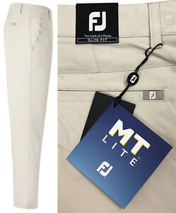 FootJoy FJ MT Lite Slim Fit Tapered Golf Trousers - Stone - W34 W36 W38 - RRP£80