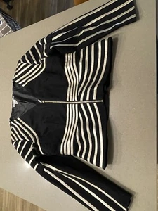 K.Jordan, Designer Suede / Stripes Jacket, L. - Picture 1 of 9