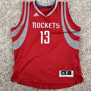 ADIDAS NBA Houston Rockets Jersey James Harden #13 Youth Large Length +2” Red - Picture 1 of 6