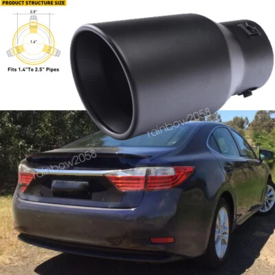 1.5" to 3"Car Exhaust Pipe Tip Rear Tail Throat Muffler Tailpipe For Lexus ES350 Foto 1 de 4