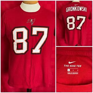 Red Tampa Bay Buccaneers Rob Gronkowski jersey shirt women’s size large