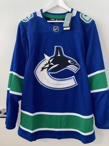 Authentic new w/tags Adidas Aeroready Vancouver Canucks home jersey men 52 Large - Picture 1 of 9