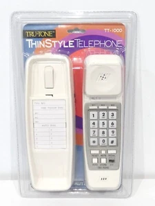 Tru-Tone Thin Style Touch Tone Telephone TT-1000 Desk Hanging Wall Phone - Picture 1 of 3