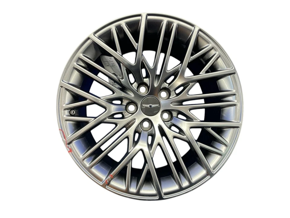 2020 2021 2022 GENESIS G90 19X9.5 EXPOSED 15 Y SPOKE WHEEL RIM *LIGHT CURB RASH* - Image 1 of 4