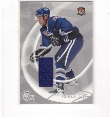 JAROME IGINLA 2002-03 BAP ALL-STAR EDITION HOCKEY SILVER JERSEY SP/30 #AS-32 - Image 1 of 2