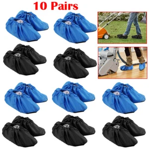 10 Pairs Shoe Covers Reusable Washable Non Slip Work Boot Overshoes In/outdoors - Picture 1 of 22
