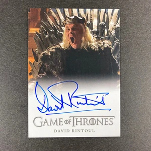 HBO Game of Thrones David Rintoul as King Aerys II Targaryen, On Card Auto - Imagen 1 de 2