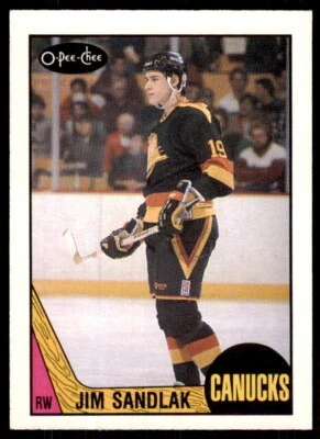 1987-88 O-Pee-Chee Jim Sandlak . Vancouver Canucks #264 - Image 1 of 2