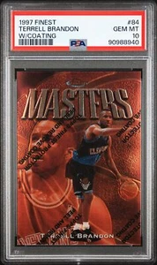 1997 FINEST W/COATING #84 TERRELL BRANDON PSA 10 - Picture 1 of 2