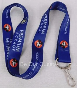 Disney Parks 2015 Epcot Food Wine Festival Premium Package Mickey Lanyard New F - Imagen 1 de 4