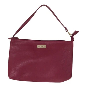 BEBE Los Angeles Julian Burgundy Satchel Tote See Condition - Picture 1 of 5