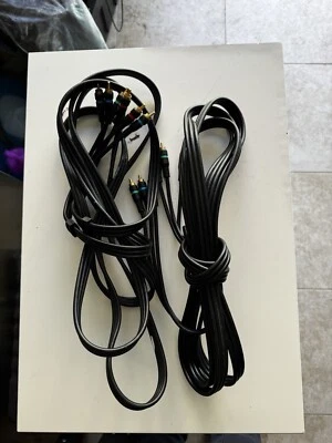 5FT COMPONENT VIDEO CABLE WITH AUDIO 3 RCA RED GREEN BLUE RGB for HDTV DVD VCR - Image 1 of 3