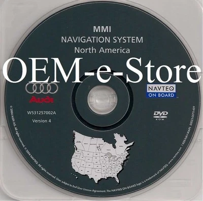 2005 2006 Audi A6 S6 Avant Quattro Sedan Wagon Navigation DVD Map U.S Canada - Image 1 of 2