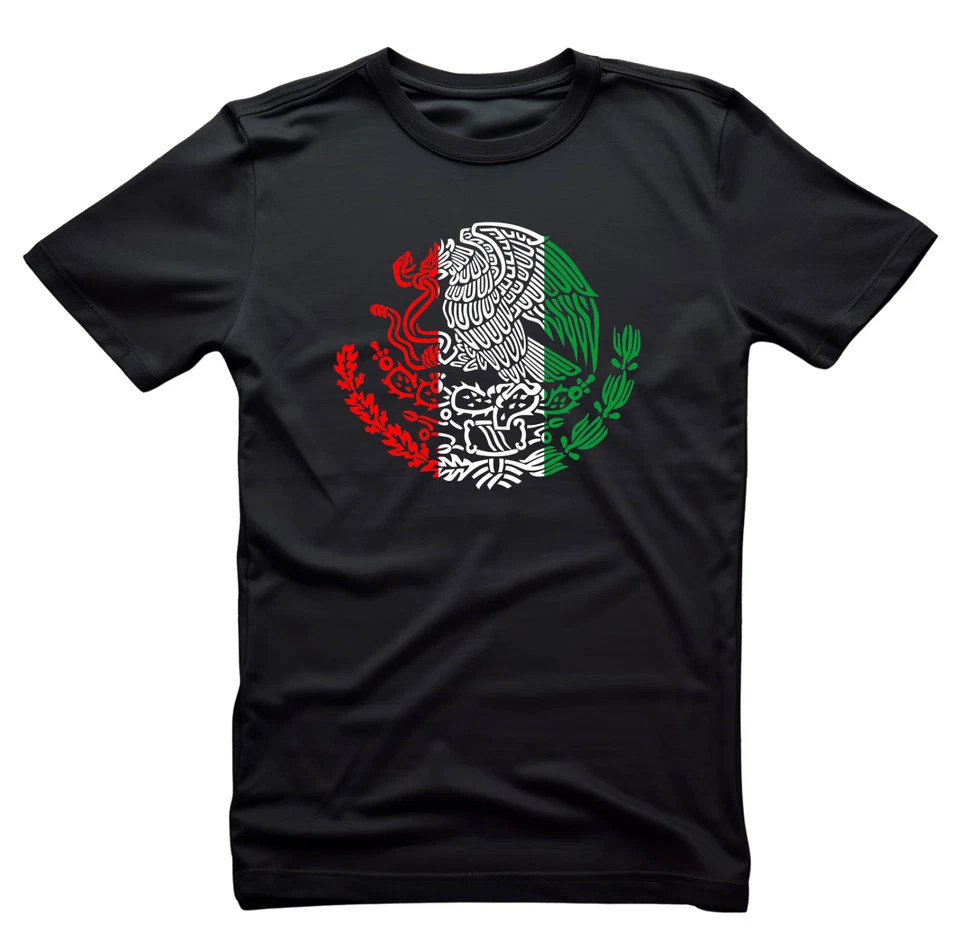 Camiseta Unisex Bandera Mexicana Águila - Playera De Bandera De México Con El Águila Foto 1 de 1