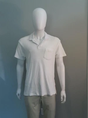Polo Orlebar Marrón Blanco Terry Manga Corta Talla L Foto 1 de 4