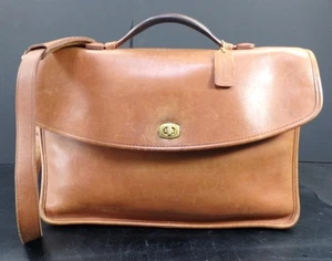 [Quasi Come Nuovo] Old Coach 5265 Borsa Messenger Valigetta Pelle Metropolitana Marrone - Foto 1 di 7