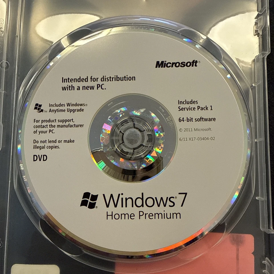 Microsoft Windows 7 Ultimate 64-bit DVD w/ Product Key - Image 1 of 1