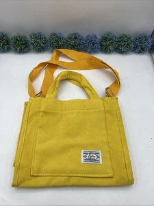 Borsa tote in velluto a coste design qualità speciale Letu - giallo senape - Foto 1 di 14