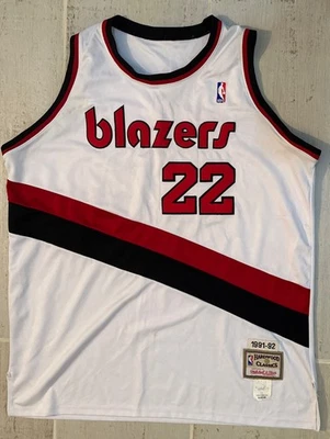 Portland Trail Blazers Clyde Drexler Mitchell & Ness NBA Jersey 1991-92 Men 56 - Image 1 of 4