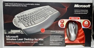 Microsoft Wireless Laser Desktop For Mac PC Laser 6000 New In Box  - Image 1 of 4