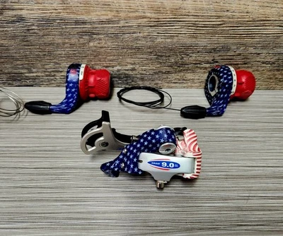 RARO 1997 SRAM ESP 9.0SL BETSY bicicleta de montaña desviador trasero y cambio de agarre 3X8 Sp Foto 1 de 4