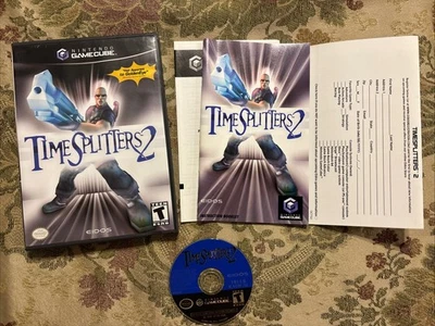 TimeSplitters 2 (Nintendo GameCube, 2002) Complete In Box W/Intact Reg Card !! - Image 1 of 4