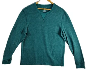 Sonoma Waffle Weave Top Damen XL, türkis Thermo Langarm Outdoor  - Bild 1 von 6