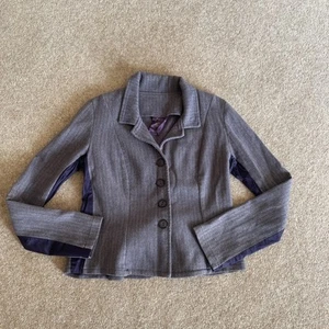 Out Of Xile Wool Mix Blazer Jacket Size 3 UK 12-14 - Picture 1 of 9