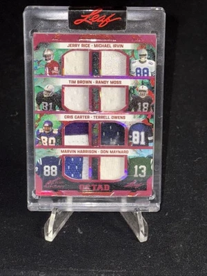 Randy Moss Jerry Rice Harrison Irvin Brown Owens Maynard Carter 比赛穿布贴 — 第 1/2 张图片