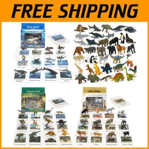 Realistic Dinosaur & Animal Figures Set - Picture 1 of 10