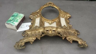 C19. Ancienne façade de coffrage de pendule en régule, bon état. - Photo 1/3