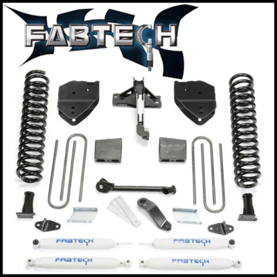Fabtech 6" Basic Lift Kit w/ Performance Shocks for 2017-20 Ford F-250 F-350 4WD - Image 1 of 2