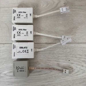 4 x Original ADSL Broadband Microfilter - Picture 1 of 6