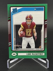 Luke McCaffrey 2024 Donruss Football Rated Rookie No.302 Washington Commanders - Picture 1 of 2