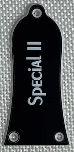 Black 2-Ply For Fit Gibson Les Paul Print Truss Rod Cover Plate Guitar Pickguard - Picture 1 of 4