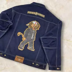 Chaqueta de mezclilla para hombre Rocawear azul oscuro nueva con etiquetas - Imagen 1 de 9