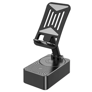 Cell Phone Stand with Wireless Bluetooth Speaker and Anti-Slip Base HD Surround - Picture 1 of 12