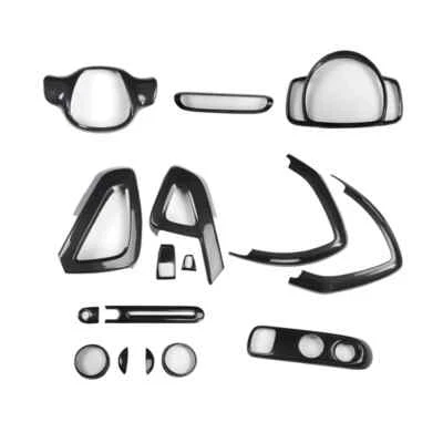 For Mercedes-Benz Smart Fortwo W451 2009-2014 ABS Carbon Fiber  Interior Sticker - Imagem 1 de 4