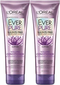 L'Oreal Paris Ever Pure Sulfate-Free Volume Conditioner Lotus 8.5 Oz Pack of 2 - Picture 1 of 5