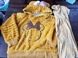 Toddler Girls 4T Minnie Mouse Disney Bundle- Dress & Hoodie 