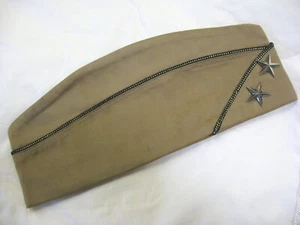 W@W! USAF Two Star General Officer's Khaki Garrison/Overseas Hat WWII Vet ID'd - Picture 1 of 9