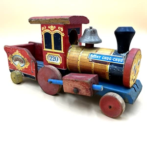 Fisher Price Looky Chug-Chug Train Pull Toy #220 1950s - Picture 1 of 9