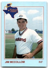 1988 Grand Slam Baseball Card Jim McCollom b Midland Angels #22