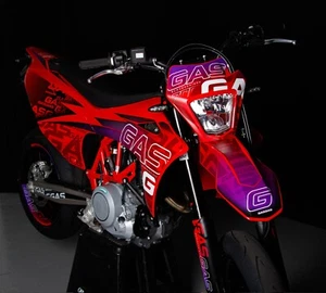 Decorazione Gas Gas SM 700 2022 2023 2024 2025 Adesivo Supermoto GASGASGAS *OPACO* - Foto 1 di 10