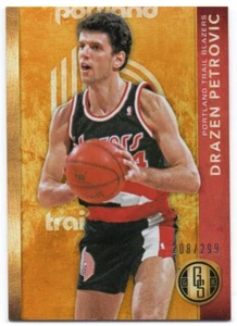 2015-16 Panini Gold Standard #173 Drazen Petrovic 208/299 Portland Trail Blazers - Picture 1 of 1