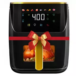 Air Fryer Large 8.5 QT 8 in 1 Touch Screen Visible Window 1750W Black丨NEW - Picture 1 of 7