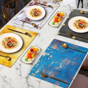 UK Large Placemats Place Mats Washbale Non-Slip Table Placemats Heat Table Mats - Picture 1 of 34
