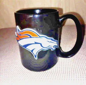 Denver Broncos 3D Logo Blue and Orange Mug - Picture 1 of 6