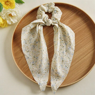 Bufanda elástica cola de caballo moño cuerdas elásticas para el cabello corbata cinta banda para el cabello Foto 1 de 4