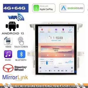 10.4" Screen Radio Tesla Style Android 13.0 For Range Rover Sport 2009 2010-2013 - Picture 1 of 11